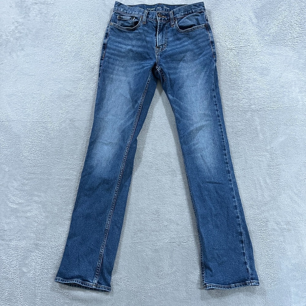 Old Navy Jeans Womens 28x34 Blue Denim Cotton Stretch Straight Leg Built In Flex